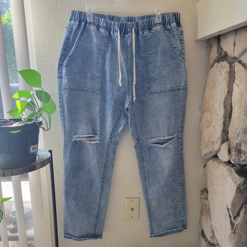 2XL Stretch Cropped Jeans